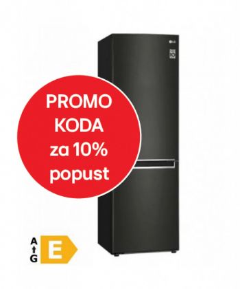 Hladilnik z zamrzovalnikom LG GBB61BLJMN